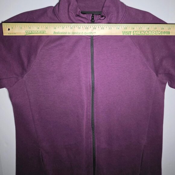 Kirkland Signature Womens Purple Full Zipped Exercise Jacket Size XL - Picture 10 of 12
